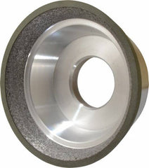 Made in USA - 3-3/4" Diam, 1-1/4" Hole Size, 1-1/2" Overall Thickness, 150 Grit, Type 11 Tool & Cutter Grinding Wheel - Very Fine Grade, CBN - Americas Tooling