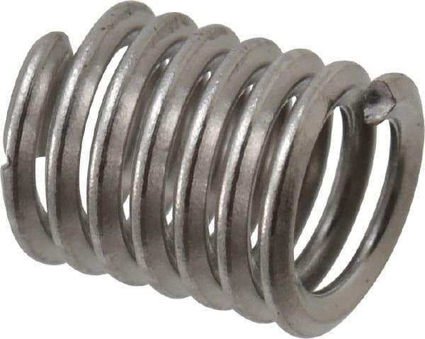 Heli-Coil - #6-32 UNC, 0.276" OAL, Free Running Helical Insert - 6-7/8 Free Coils, Tanged, 18-8 Stainless Steel, 2D Insert Length - Americas Tooling