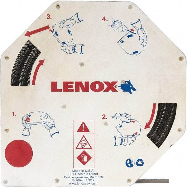 Lenox - 6 HK TPI, 7' 9-1/2" Long x 1/2" Wide x 0.025" Thick, Welded Band Saw Blade - Carbon Steel, Toothed Edge - Americas Tooling