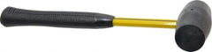 NUPLA - 1 Lb Head Rubber Mallet - 12-1/2" OAL, 12-1/4" Long Fiberglass Handle - Americas Tooling