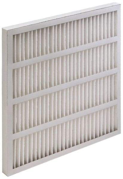 Value Collection - 16" Noml Height x 20" Noml Width x 3-3/4" Noml Depth, 35 to 45% Capture Efficiency, Wireless Pleated Air Filter - MERV 8, Synthetic, Beverage Board Frame, 625 Max FPM, 1,400 CFM, For Heating & Air Conditioning Units - Americas Tooling