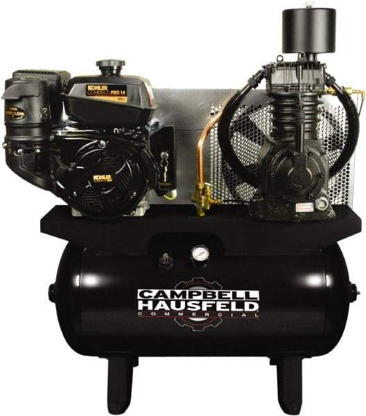 Campbell Hausfeld - 14 hp, 24.3 CFM, 175 Max psi, Horizontal Portable Fuel Air Compressor - Kohler Engine - Americas Tooling