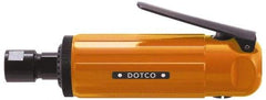 Dotco - 1/4" Collet, Straight Handle, Air Straight Die Grinder - 23,000 RPM, Front Exhaust, 38 CFM, 0.9 hp, 90 psi, 1/4" Inlet - Americas Tooling