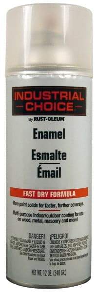 Rust-Oleum - Crystal Clear, Enamel Spray Paint - 8 to 12 Sq Ft per Can, 12 oz Container - Americas Tooling