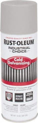 Rust-Oleum - Silver, Galvanizing Spray Paint - 8 to 12 Sq Ft per Can, 14 oz Container, Use on Bridges, Ducts, Fences, Production Welds, Tanks, Touch-Up & Repair to Damaged Galvanized Steel, Trailers, Utility Towers, Vehicles - Americas Tooling