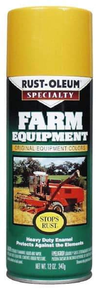 Rust-Oleum - Orange (Allis Chalmers), Gloss, Enamel Spray Paint - 8 to 10 Sq Ft per Can, 12 oz Container, Use on Farm & Equipment Paint - Americas Tooling