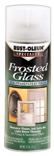 Rust-Oleum - 12 oz Frosted Glass Flat Finish Alkyd Enamel Paint - 8 to 10 Sq Ft per Gal, Interior, Direct to Metal - Americas Tooling