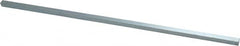 Precision Brand - 12" Long x 1/4" High x 1/4" Wide, Zinc-Plated Key Stock - Low Carbon Steel - Americas Tooling