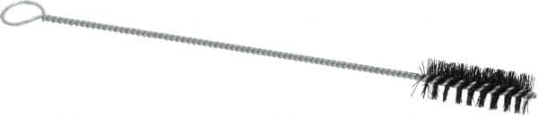 PRO-SOURCE - 1-1/2" Long x 1/2" Diam Nylon Bristle Brush - Single Spiral, 7-1/2" OAL, 0.01" Filament Diam, 0.096" Shank Diam - Americas Tooling