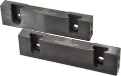 Snap Jaws - 6" Wide x 1.53" High x 0.73" Thick, Step Vise Jaw - Hard, Steel, Fixed Jaw, Compatible with 6" Vises - Americas Tooling