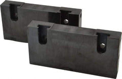 Snap Jaws - 6" Wide x 3" High x 1" Thick, Flat/No Step Vise Jaw - Soft, Steel, Fixed Jaw, Compatible with 6" Vises - Americas Tooling