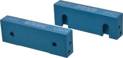 Snap Jaws - 6" Wide x 2" High x 1" Thick, Flat/No Step Vise Jaw - Soft, Aluminum, Fixed Jaw, Compatible with 6" Vises - Americas Tooling