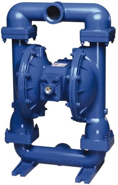 SandPIPER - 2" NPT, Metallic, Air Operated Diaphragm Pump - PTFE Diaphragm, Aluminum Housing - Americas Tooling