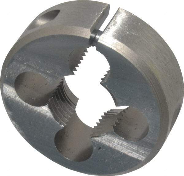 Irwin Hanson - 3/8-18 NPT Thread, Round Pipe Die - 1-1/2" Outside Diam, Carbon Steel - Exact Industrial Supply