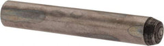 Value Collection - 4mm Diam x 25mm Pin Length Alloy Steel Standard Dowel Pin - C 58-62 Hardness, 5,930 Lb Breaking Strength, 1 Rounded End - Americas Tooling