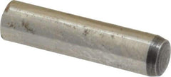 Value Collection - 6mm Diam x 25mm Pin Length Alloy Steel Standard Dowel Pin - C 58-62 Hardness, 13,300 Lb Breaking Strength, 1 Rounded End - Americas Tooling