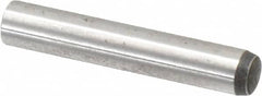 Value Collection - 6mm Diam x 35mm Pin Length Alloy Steel Standard Dowel Pin - C 58-62 Hardness, 13,300 Lb Breaking Strength, 1 Rounded End - Americas Tooling