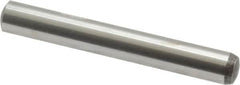 Value Collection - 6mm Diam x 45mm Pin Length Alloy Steel Standard Dowel Pin - C 58-62 Hardness, 13,300 Lb Breaking Strength, 1 Rounded End - Americas Tooling