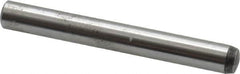 Value Collection - 6mm Diam x 50mm Pin Length Alloy Steel Standard Dowel Pin - C 58-62 Hardness, 13,300 Lb Breaking Strength, 1 Rounded End - Americas Tooling