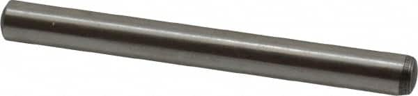 Value Collection - 6mm Diam x 60mm Pin Length Alloy Steel Standard Dowel Pin - C 58-62 Hardness, 13,300 Lb Breaking Strength, 1 Rounded End - Americas Tooling