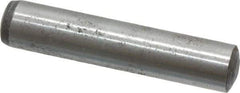 Value Collection - 8mm Diam x 40mm Pin Length Alloy Steel Standard Dowel Pin - C 58-62 Hardness, 23,700 Lb Breaking Strength, 1 Rounded End - Americas Tooling