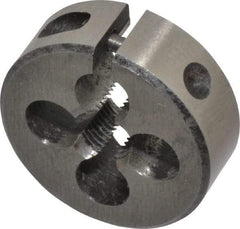 Interstate - M7x0.75 Metric Fine Thread, 1" Outside Diam High Speed Steel Round Die - Right Hand Thread, Adjustable - Exact Industrial Supply