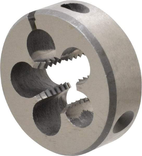 Interstate - M14x1.75 Metric Special Thread, 1-1/2" Outside Diam High Speed Steel Round Die - Right Hand Thread, Adjustable - Exact Industrial Supply