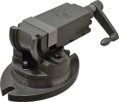 Wilton - 2" Jaw Width, 2" Jaw Opening Capacity, 2-Way Angle Swivel Machine Vise - Manual Operation, 1 Station, 8-29/32" Long x 5" High x 15/16" Deep, Alloy Steel - Americas Tooling