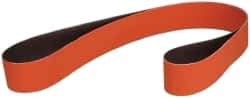 3M - 2" Wide x 60" OAL, 36 Grit, Ceramic Abrasive Belt - Ceramic, Very Coarse, Coated, YF Weighted Cloth Backing, Wet/Dry, Series 984F - Americas Tooling