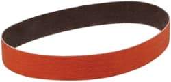 3M - 1-1/2" Wide x 18-15/16" OAL, 80 Grit, Ceramic Abrasive Belt - Ceramic, Medium, Coated, YF Weighted Cloth Backing, Wet/Dry, Series 777F - Americas Tooling