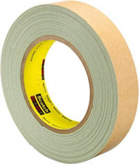 3M - 1" Wide x 10 Yd Long Green Rubber Masking Tape - Series 60894, 33 mil Thick, 25 In/Lb Tensile Strength - Americas Tooling