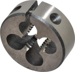 Interstate - 5/16-20 UNS Thread, 1" Outside Diam High Speed Steel Round Die - Right Hand Thread, Adjustable - Exact Industrial Supply