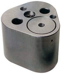 Dayton Lamina - 1-1/4" Shank Diam, 2-3/4" Base Length x 2.72" Base Width x 1-5/8" Base Height, 1/2-13 Thread, Alloy Steel Mold Punch Retainer - 1/4" Dowel Diam, 15/16" Length Between Dowel & Screw, 2" Thread Length, Ball Lock, Heavy Duty (HRT) Series - Americas Tooling