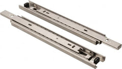 Sugatsune - 9-27/32" Slide Length, 9-9/16" Travel Length, Stainless Steel Ball Bearing Slide - 92 Lb Capacity at Full Extension - Americas Tooling