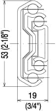 Sugatsune - 25-5/8" Slide Length, 26-13/16" Travel Length, Stainless Steel Ball Bearing Slide - 166 Lb Capacity at Full Extension - Americas Tooling