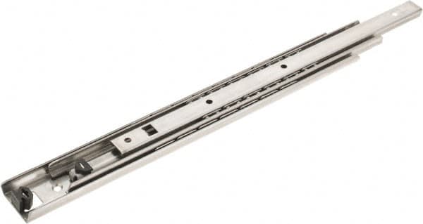 Sugatsune - 15-3/4" Slide Length, 17-1/8" Travel Length, Stainless Steel Ball Bearing Slide - 236 Lb Capacity at Full Extension - Americas Tooling