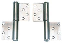 Sugatsune - 5 Inch Long x 3-9/16 Inch Wide x 1/8 Inch Thick, 304 Heavy Duty Lift-Off Hinge - Exact Industrial Supply