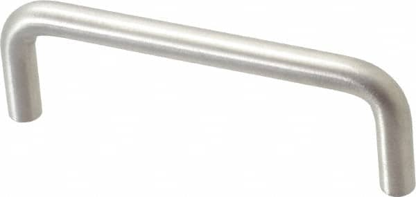 Sugatsune - 5/16" Handle Diam, Satin Finish Stainless Steel Drawer Pull - 1-11/32" Projection, 3-1/2" Center to Center, 316 Grade, 3-13/16" Wide - Americas Tooling