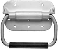 Value Collection - 4-3/4" Wide Plate x 2-3/4" High Plate, 4-3/8" Bail ID, Spring Loaded Chest Handle - 5.06" Wide x 4-3/8" High, Caustic Dipped & Alodine Finish - Americas Tooling