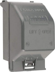 Thomas & Betts - Electrical Outlet Box Aluminum Receptacle Cover - Includes Gasket & Screw - Americas Tooling