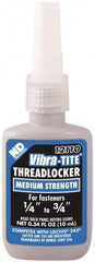 Vibra-Tite - 10 mL Bottle, Blue, Medium Strength Liquid Threadlocker - Series 121, 24 hr Full Cure Time, Hand Tool Removal - Americas Tooling