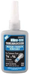 Vibra-Tite - 50 mL Bottle, Blue, Medium Strength Liquid Threadlocker - Series 121, 24 hr Full Cure Time, Hand Tool Removal - Americas Tooling