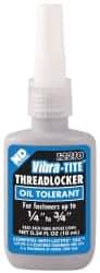 Vibra-Tite - 10 mL Bottle, Blue, Medium Strength Liquid Threadlocker - Series 122, 24 hr Full Cure Time, Hand Tool Removal - Americas Tooling