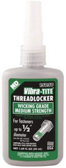 Vibra-Tite - 50 mL Bottle, Green, Medium Strength Liquid Threadlocker - Series 150, 24 hr Full Cure Time, Hand Tool Removal - Americas Tooling