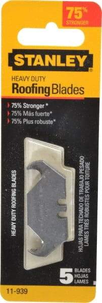 Stanley - 5 Piece Carbon Steel Roofing Blade - 1-7/8" OAL, 0.031" Blade Thickness - Americas Tooling