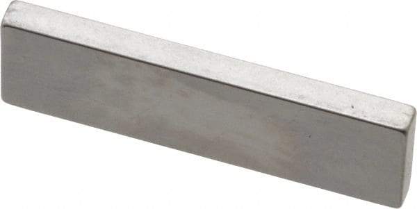 Mitutoyo - 0.101" Rectangular Steel Gage Block - Accuracy Grade AS-1, Includes Certificate of Inspection - Americas Tooling