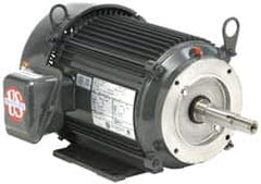 US Motors - 30 hp, TEFC Enclosure, No Thermal Protection, 3,525 RPM, 208-230/460 Volt, 60 Hz, Three Phase Standard Efficient Motor - Size 286 Frame, Rigid Mount, 1 Speed, Ball Bearings, 80-70/35 Full Load Amps, F Class Insulation, Reversible - Americas Tooling