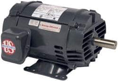 US Motors - 1.5 hp, ODP Enclosure, No Thermal Protection, 1,180 RPM, 230/460 Volt, 60 Hz, Three Phase Premium Efficient Motor - Size 182T Frame, Rigid Mount, 1 Speed, Ball Bearings, 5/2.5 Full Load Amps, F Class Insulation - Americas Tooling