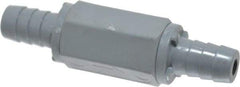 Specialty Mfr - 1/2" PVC Check Valve - Inline, Barb x Barb, 125 WOG - Americas Tooling