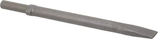 Ingersoll-Rand - 1" Head Width, 12" OAL, Flat Chisel - Round Drive, Round Shank, Steel - Americas Tooling